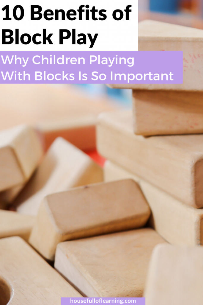 Benefits of Block Play | Wondering about block play and why children playing with blocks is so important? This guide has what you need to know about the stages of block play and the benefits gained from block play as toddlers, preschoolers, and the early elementary years. #homeschooling #blockplay