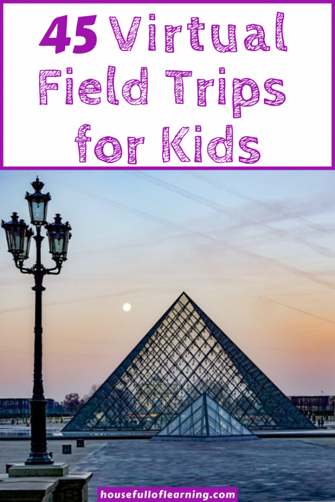 Virtual Field Trips for Kids | Whether you want to visit the zoo, the aquarium, fly into outerspace, study the ocean or U.S. History, or travel to the world's top sights, you can do it all from home! Use this guide to go on interactive and educational experiences to bring learning to life either for fun or as part of your #homeschool curriculum. #fieldtrips #onlinelearning